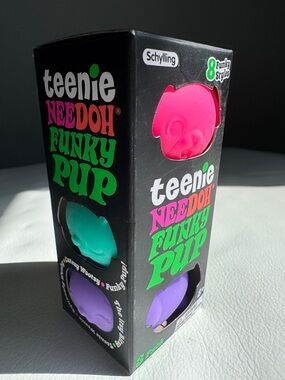 SHIPS TODAY! Teenie Nee Funky Pup 3 pack Squishy TikTok Viral Toy Fidget Toy New